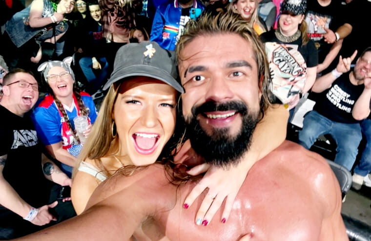 Indie Wrestler Identified As Andrade El Idolo’s Latest Flirty Ringside “Fan”